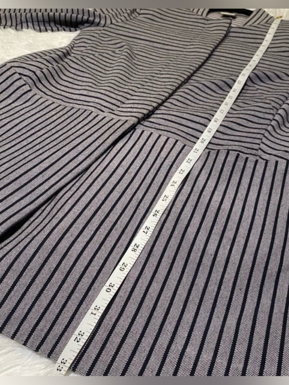 CAbi Gray & Black Striped Button-Front Jacket - Picture 5 of 9